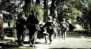 81st: British First Airborne Troops march towards Arnhem