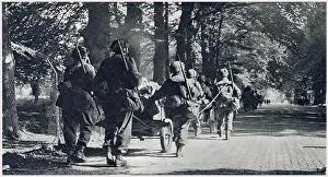 81st: British First Airborne Troops march towards Arnhem