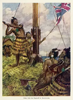 Honi: BRITISH FLAG CUT DOWN