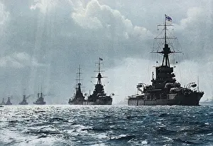 The British fleet at Spithead