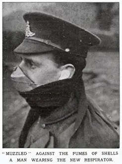 Respirator: British gas mask 1915