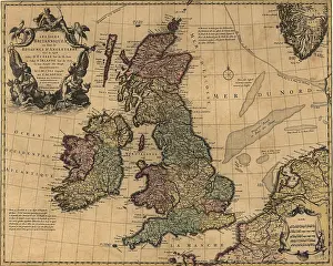 Hibernia: British Isles in early 18th century map ?
