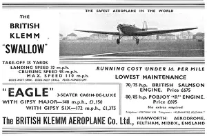 Klemm: British Klemm Swallow - British Klemm Eagle