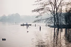 The British at Leisure series -- boating on the lake