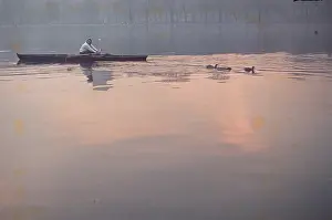 Triennale: The British at Leisure series -- boating on the lake