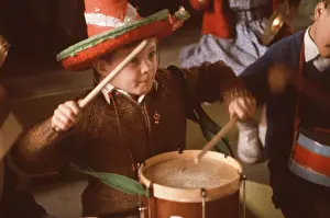 Drumstick: The British at Leisure series -- boy drumming