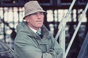 Concentrating: The British at Leisure series -- man at the seaside