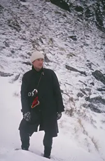 Triennale: The British at Leisure series -- man in snow