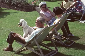 Triennale: The British at Leisure series -- people in deckchairs