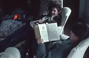 The British at Leisure series -- reading by the fireside