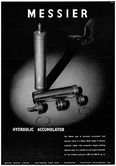 Accumulator: British Messier Hydraulic Accumulator