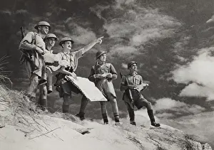 Lcgr1310: British military map-reading class under-going