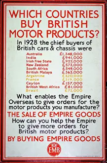 British Motor Products poster