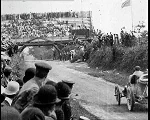 Enthusiasts: British Motor Sport Enthusiasts Watching A