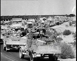 Motorised: A British Motorised Column Transporting Soldiers