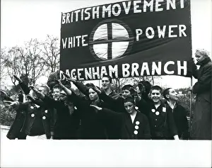 Arrests: British Movement members march through London