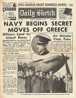 Manouvers: British navy manouvers off Greece