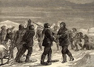 Starving: British overland Arctic expedition led by Sir