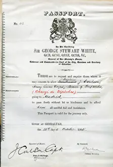 Gibraltar: British passport from Gibraltar to Madrid