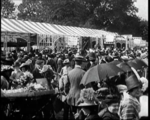 Marquees: British People Crowding Around Tents and Marquees