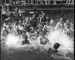 Chiswick: British People Splashing and Playing In the