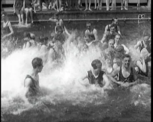 Chiswick: British People Splashing and Playing In the