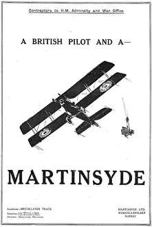 Martinsyde: A British Pilot And A Martinsyde