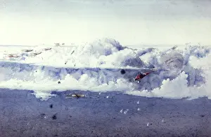 Lagging: British plane lagging behind, WW1