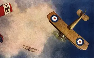 Battling: British Plane vs Germans