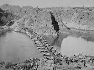 Connects: British pontoon bridge in the Himalayas, 1903