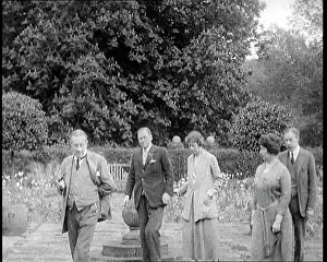 Chequers: British Prime Minister Stanley Baldwin Walking