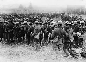 Quentin: British prisoners during the German offensive, 1918