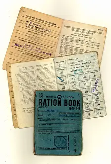 Lasted: British ration books from 1941 and 1948. Rationing