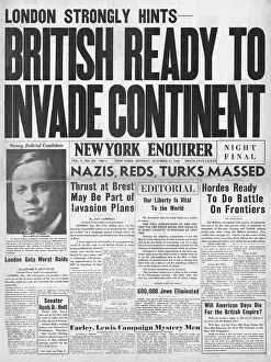 Rumour: British ready to Invade Continent rumour