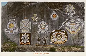 Battalions: British regimental crest -Cherat Hills, Pakistan