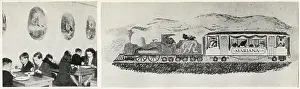 Murals: British Restaurant, WWII - mural decorations