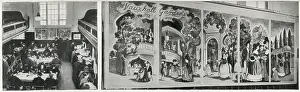 Murals: British Restaurant, WWII - mural decorations