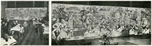 Murals: British Restaurant, WWII - mural decorations