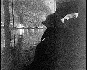 Bombarding: British Royal Navy Warships Bombarding the