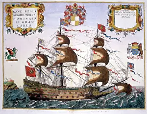 Coronelli: The British Sailing Ship San Carlo