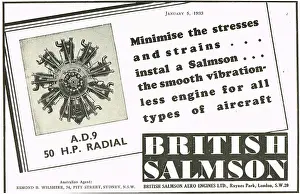 Salmson: British Salmson 75 hp 9 Cyl Radial