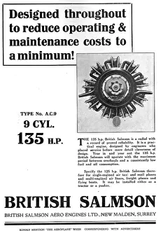 Salmson: British Salmson AC9 Aero Engine