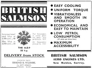 Salmson: British Salmson AD9 Aero Engine