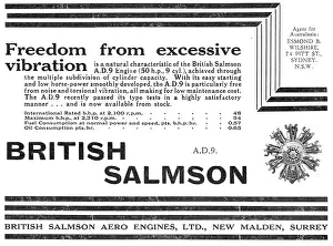 Vibration: British Salmson AD9 Aero Engine - Freedom From Vibration