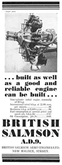 Salmson: British Salmson A.D.9. Aircraft Engines