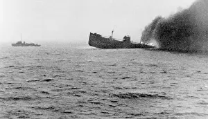 Sinks: BRITISH SHIP SINKS