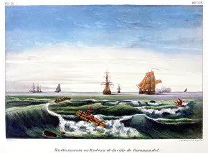Marlet: British ships attack the Coromandel Peninsula