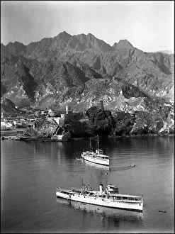 British ships at Muscat, Oman