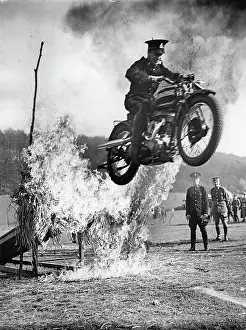 Latimer: A British soldier during a stunt on
