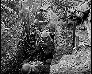 Capturing: British Soldiers Capturing A German Trench